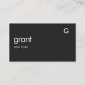 Carte De Visite Architecture Black QR Code (Devant)