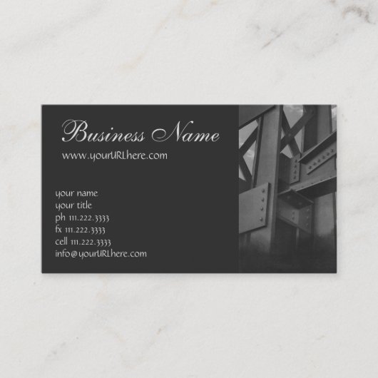 Carte De Visite Architecture de gratte-ciel de construction en aci (Devant)