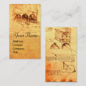 CARTE DE VISITE ARCHITECTURE DE RENAISSANCE, ARCHITECTE, INGÉNIEUR (Devant / Derrière)