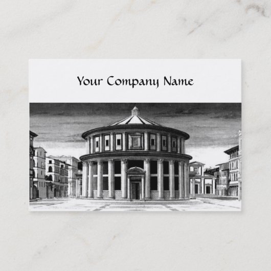 Carte De Visite ARCHITECTURE DE RENAISSANCE DE LA VILLE IDÉALE, Bl (Dos)
