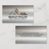 Carte De Visite Architecture des propriétés | Style de toit métall (Devant / Derrière)