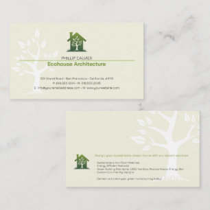 Carte De Visite Architecture Eco Home Architect