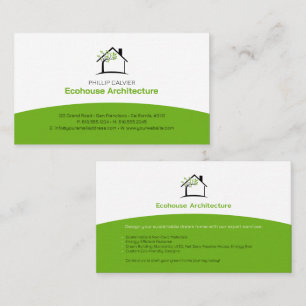 Carte De Visite Architecture Eco Home Architect