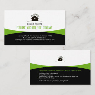 Carte De Visite Architecture Eco Home Architect