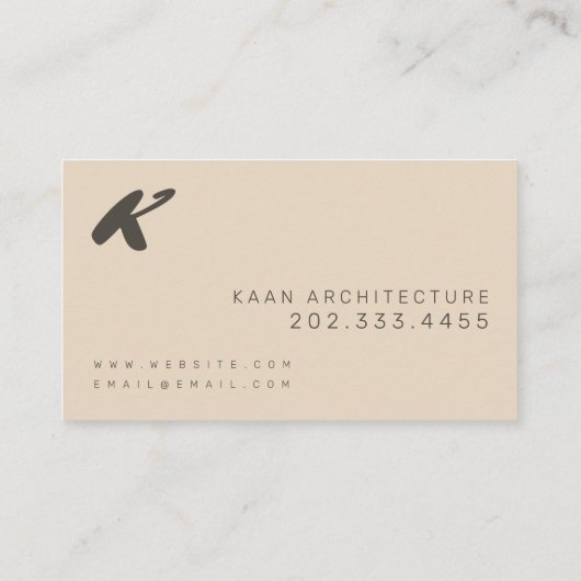 Carte De Visite Architecture Moderne, Architectes, Conception (Dos)