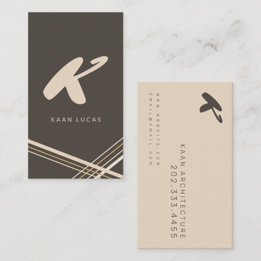 Carte De Visite Architecture Moderne, Architectes, Conception (Devant / Derrière)