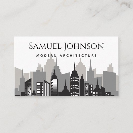 Carte De Visite Architecture moderne et élégante Uptown House Arch (Devant)