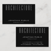 Carte De Visite Architecture moderne Plain Architect Architecture  (Devant / Derrière)