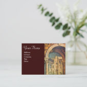 Carte De Visite ARCHITECTURE RENAISSANCE, Architecte Brown Jaune (Debout devant)