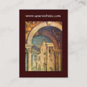 Carte De Visite ARCHITECTURE RENAISSANCE, Architecte Brown Jaune (Dos)