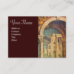 Carte De Visite ARCHITECTURE RENAISSANCE, Architecte Brown Jaune