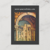 Carte De Visite ARCHITECTURE RENAISSANCE Architecte gris jaune (Dos)