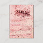 CARTE DE VISITE ARCHITECTURE RENAISSANCE, ARCHITECTE, INGÉNIEUR, R (Dos)