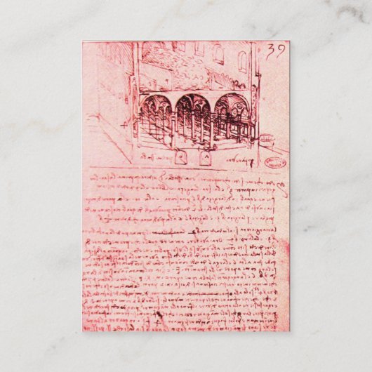 CARTE DE VISITE ARCHITECTURE RENAISSANCE, ARCHITECTE, INGÉNIEUR, R (Dos)