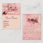 CARTE DE VISITE ARCHITECTURE RENAISSANCE, ARCHITECTE, INGÉNIEUR, R (Devant / Derrière)