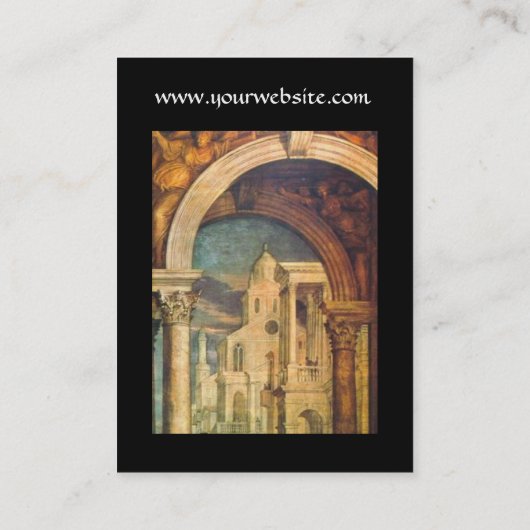 Carte De Visite ARCHITECTURE RENAISSANCE Architecte Noir (Dos)