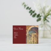 Carte De Visite ARCHITECTURE RENAISSANCE Architecte Rouge (Debout devant)