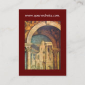 Carte De Visite ARCHITECTURE RENAISSANCE Architecte Rouge (Dos)