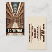 Carte De Visite Archives archivistes (Devant / Derrière)