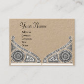 Carte De Visite ARCITECTURE DE RENAISSANCE MONOGRAM Papier Kraft n (Devant)