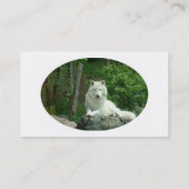 Carte de visite arctique de loup (Dos)