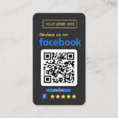Carte De Visite Ardoise Charbon de l'activité Commentaires des cli (Devant)