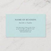 Carte De Visite Ardoise Greenery Feuille Therapist (Dos)