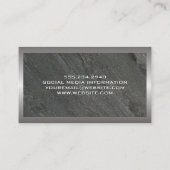 Carte De Visite Ardoise métallique (Dos)