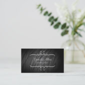Carte De Visite Ardoise Retro de tableau Chalboard Professional Co (Debout devant)
