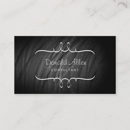 Carte De Visite Ardoise Retro de tableau Chalboard Professional Co (Devant)