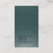 Carte De Visite Ardoise verticale gris professionnel simple modern (Dos)