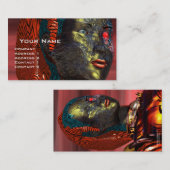 Carte De Visite ARES CYBORG, Jaune rouge (Devant / Derrière)