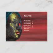 Carte De Visite ARES CYBORG PORTRAIT, Red Yellow Science Fiction (Devant)