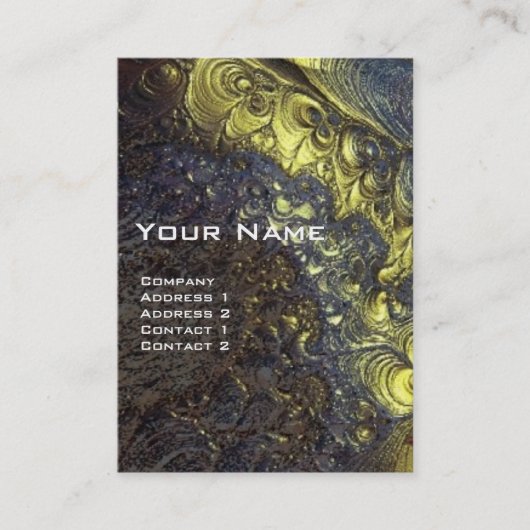 Carte De Visite ARES CYBORG, Rouge Jaune Sci-Fi, Techno, Robotique (Devant)