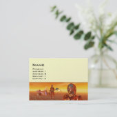 CARTE DE VISITE ARES DANS LE DÉSERT D'HYPERION (Debout devant)