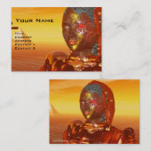 CARTE DE VISITE ARES DANS LE DÉSERT D'HYPERION (Devant / Derrière)