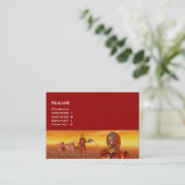 CARTE DE VISITE ARES DANS LE DÉSERT D'HYPERION (Debout devant)