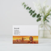 CARTE DE VISITE ARES DANS LE DÉSERT D'HYPERION (Debout devant)