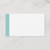 Carte De Visite Arête - Bleu clair Vert (Dos)