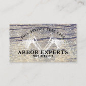 Carte De Visite Arête de bois de l'arbre de la Masculine rustique (Devant)