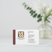 Carte De Visite Arête (logo) - Brown (Debout devant)