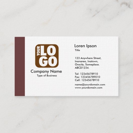 Carte De Visite Arête (logo) - Brown (Devant)