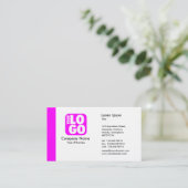Carte De Visite Arête (logo) - Magenta (Debout devant)