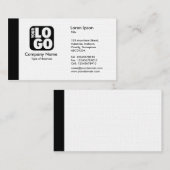 Carte De Visite Arête (logo) - Noir (Devant / Derrière)