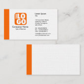 Carte De Visite Arête (logo) - orange (Devant / Derrière)
