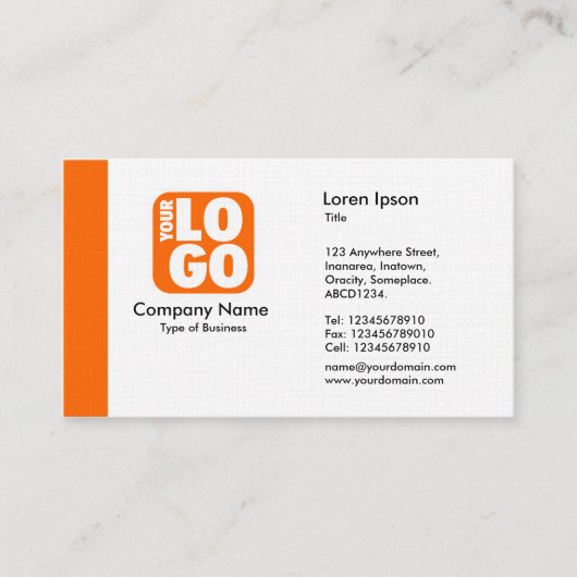 Carte De Visite Arête (logo) - orange (Devant)
