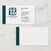 Carte De Visite Arête (logo) - Vert foncé (Devant / Derrière)