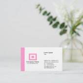 Carte De Visite Arête - Rose (Debout devant)