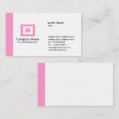 Carte De Visite Arête - Rose (Devant / Derrière)