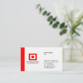 Carte De Visite Arête - Rouge (Debout devant)